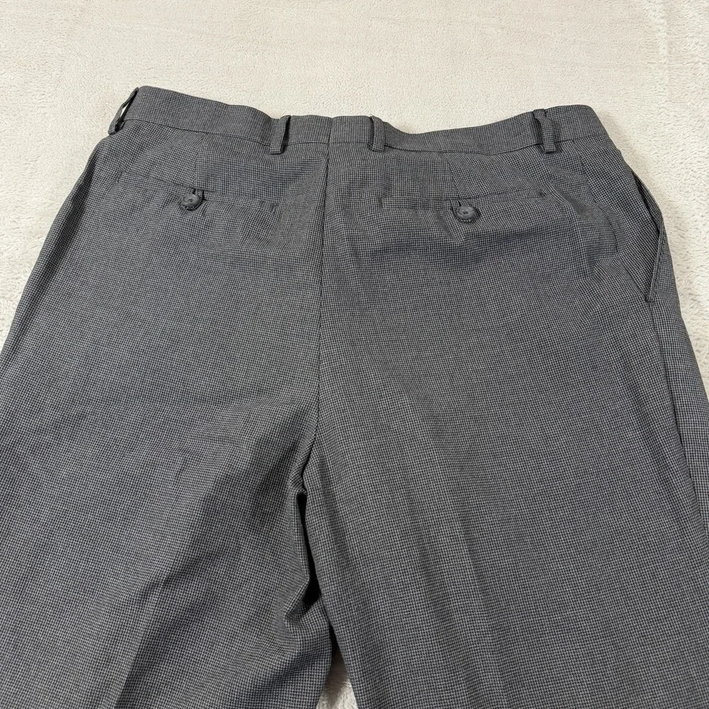 Banana Republic Non-Iron Tailored Fit Dress Pants Men's 36x34 Gray Flat Front